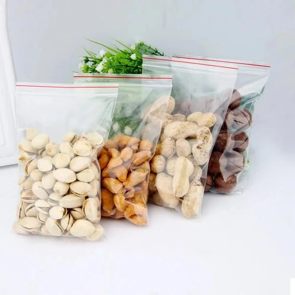 ŞeyliŞeyler - Kilitli Poşet Torba 11x14 cm (1 Paket - 1000 Adet) - Şeffaf Kilitli Ambalaj Torbası ürün görseli 1