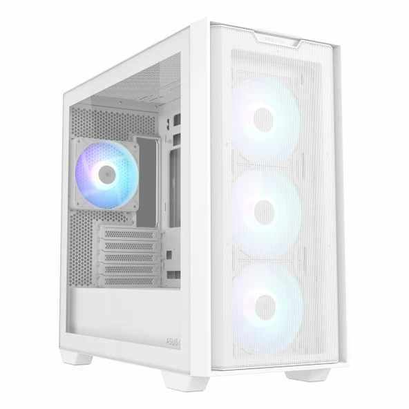Asus A21 Plus USB 3.2 ARGB mATX Mid Tower Beyaz Kasa ürün görseli 1