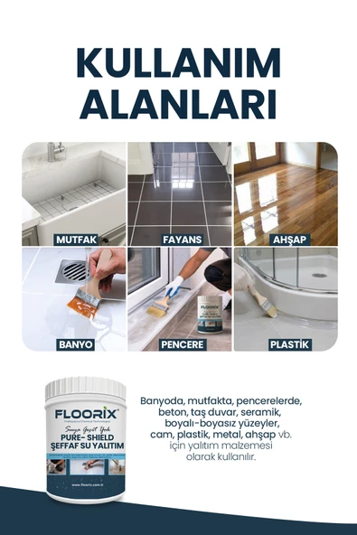 Floorix Şeffaf Su Yalıtım 1kg - Resim 3