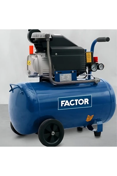 Factor ZB2550 Hava Komprasörü 50 LT 8 Bar 2,5HP ürün görseli 1