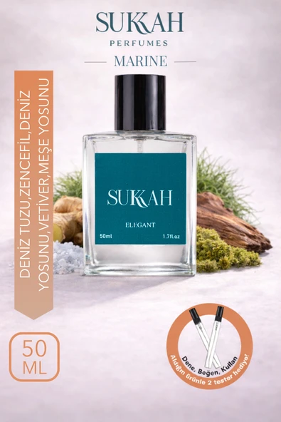 SUKKAH Marine Erkek Parfüm EDP 50ml – Odunsu Kokusu ile Kalıcı ve Elegant Maskülen İmza Koku ürün görseli 1