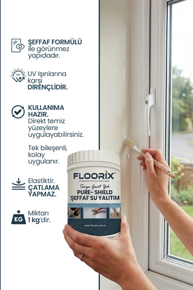 Floorix Şeffaf Su Yalıtım 1kg - Resim 2