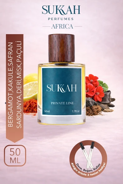 SUKKAH Memo African Erkek Parfüm EDP 50 ml – Bergamot, Kakule, Safran, Deri, Oud ve Vetiver İmza Koku ürün görseli 1