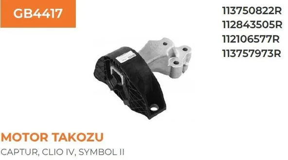 MOTOR TAKOZU RENAULT LOGAN SANDERO CLIO IV ürün görseli 1