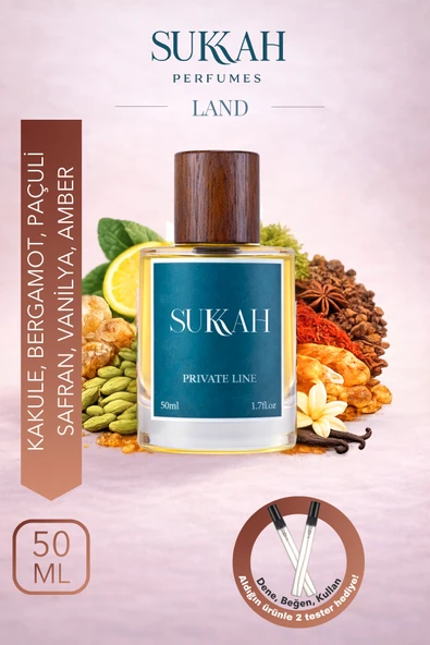 SUKKAH Land Erkek Parfüm EDP 50 ml – Amouage Outlands Baharatlı, Kalıcı ve Sofistike Maskülen Koku ürün görseli 1