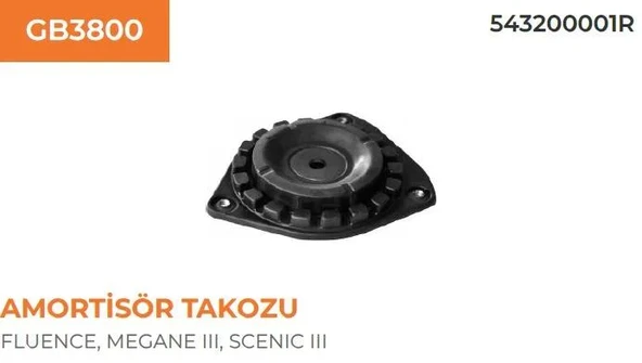 AMORTİSÖR TABLASI TAKOZU SAĞ SOL MEGANE III FLUENCE ürün görseli 1