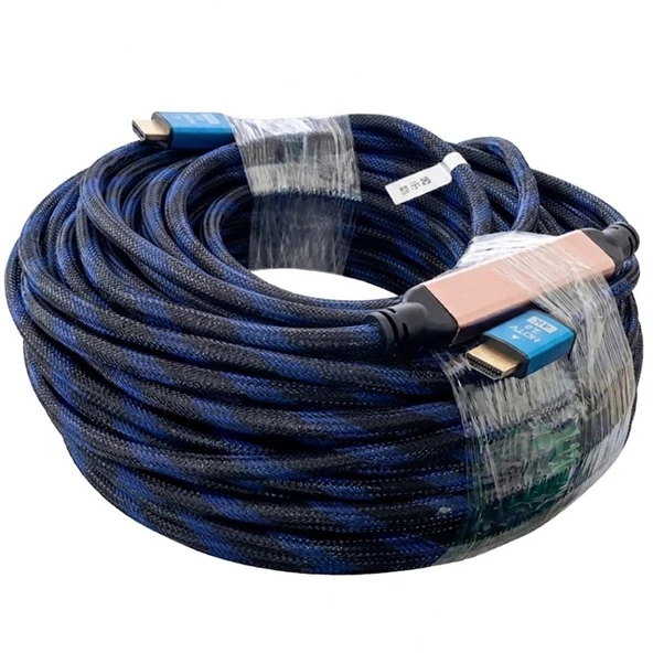 Powermaster PM-32806 Örgülü Chipsetli Çift Filtreli 40 Metre 4K HDMI 2.0 Görüntü Aktarım Kablosu ürün görseli 1