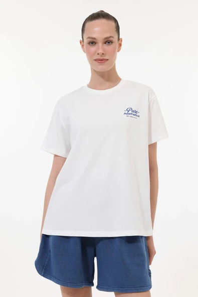 Lumberjack   6M WB 11NERA 6FX Kadın Beyaz T-Shirt - 102721850 ürün görseli 1