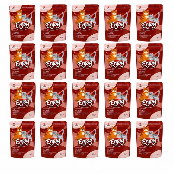 ENJOY KUZU ETLİ KEDİ POUCH 85 GR*22 ADET ürün görseli 1
