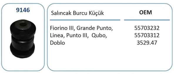 SALINCAK BURCU ALT KÜÇÜK GRANDE PUNTO LINEA FIORINO 1.3 MTJ 1.4 1.6D NEMO BIPPER CORSA D ürün görseli 1