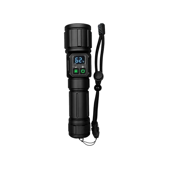 Yek Outdoor Q-Mmax 20W | 2500 Lümen | Zoomlu | 3 KM Menzilli Profesyonel Avcı El Feneri - Şarjlı ürün görseli 1