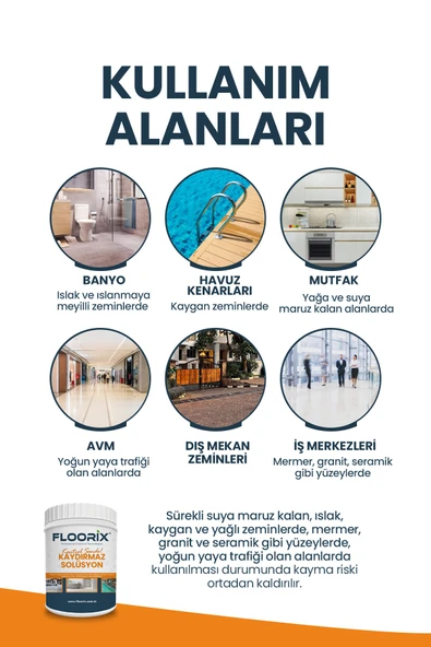 Floorix Kaydırmaz Solüsyon 1kg - Resim 2
