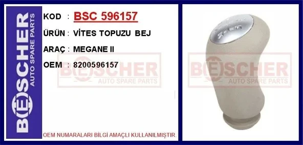 VİTES TOPUZU MEGANE II BEJ ürün görseli 1