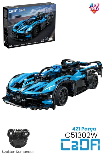 Cada Uzaktan Kumandalı BlueFire Specter (421 Parça) Oyuncak Yapım Seti Blok Araba -FFCADA-C51302W ürün görseli 1