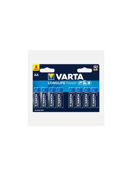 VARTA (9354) LONGLİFE POWER 8 Lİ (AA) KALEM PİL ürün görseli 1