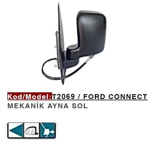 DIŞ DİKİZ AYNASI SOL MEKANİK CONNECT ürün görseli 1