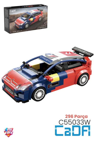 Cada 2008 Citroen C4 WRC (296 Parça) Oyuncak Yapım Seti Blok Araba -FFCADA-C55033W ürün görseli 1