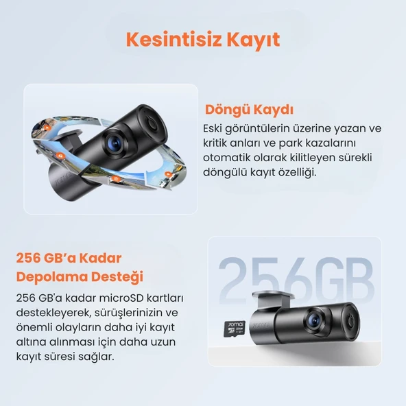 70mai M310 Plus 3K Ön Araç Kamerası - Resim 4