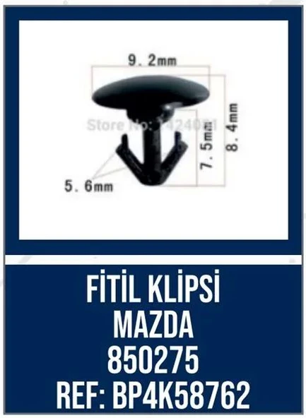 FİTİL KLİPSİ MAZDA ürün görseli 1