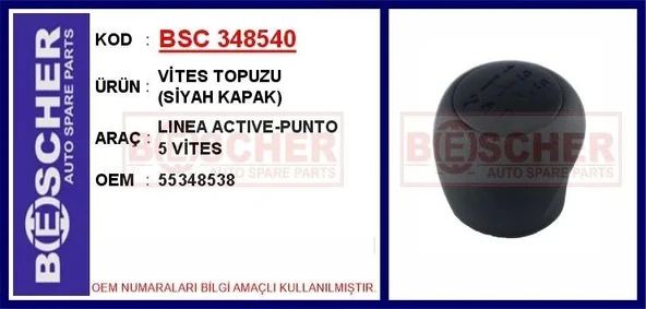 VİTES TOPUZU LINEA ACTIVE-PUNTO (SİYAH KAPAK) 5 VİTES ürün görseli 1