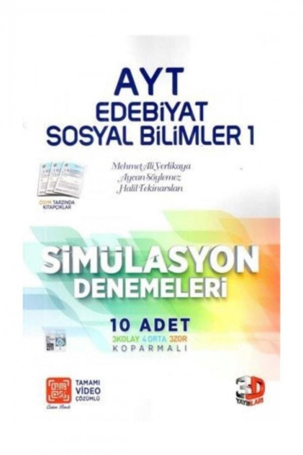 AYT EDEBİYAT SOSYAL BİL.DENEME/ ÇÖZÜM 3D ürün görseli 1