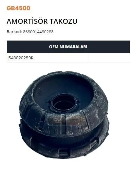 AMORTİSÖR TAKOZU CLIO V ürün görseli 1