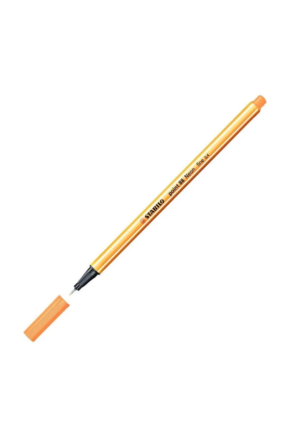 Stabilo Keçe Uçlu İnce Kalem 88 Point 0.4 MM Fosforlu Turuncu 88/054 (10 Lu Paket) ürün görseli 1
