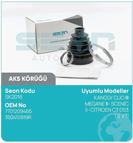 AKS KÖRÜĞÜ DIŞ YENİ KANGO CLİO III MEGANE II- SCEN İC II- CİTROEN C3 DS3 1.6 VTİ ürün görseli 1