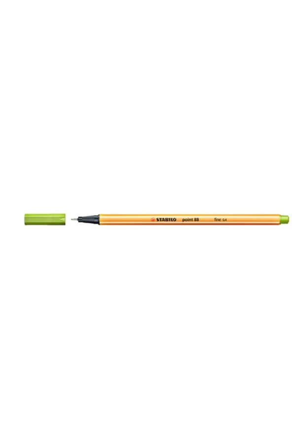 Stabilo Keçe Uçlu İnce Kalem 88 Point 0.4 MM Elma Yeşili 88/33 (10 Lu Paket) ürün görseli 1