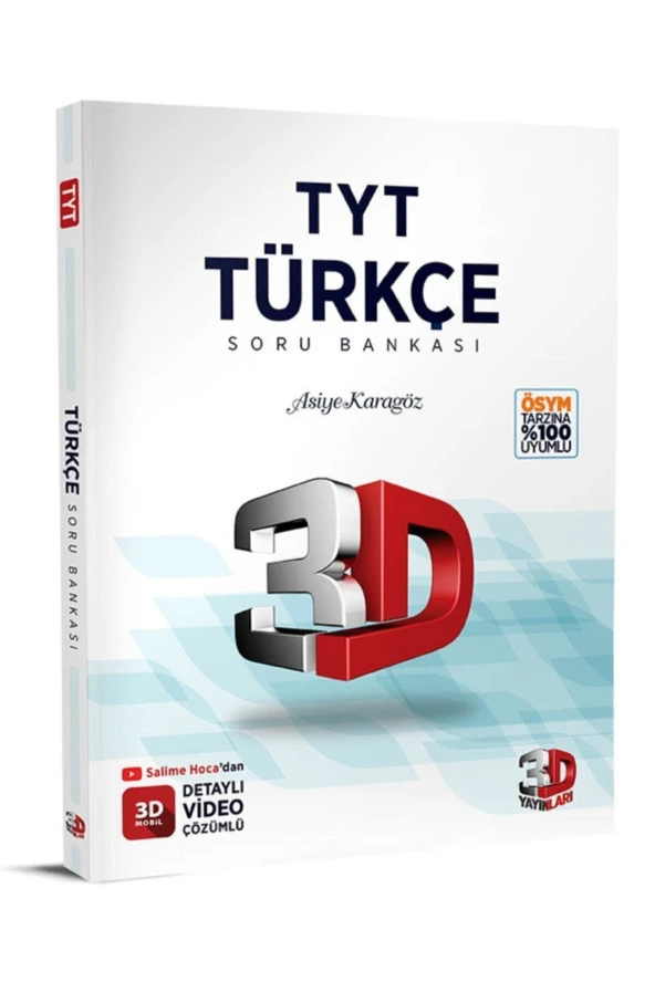 3D TYT Türkçe Soru Bankası ürün görseli 1