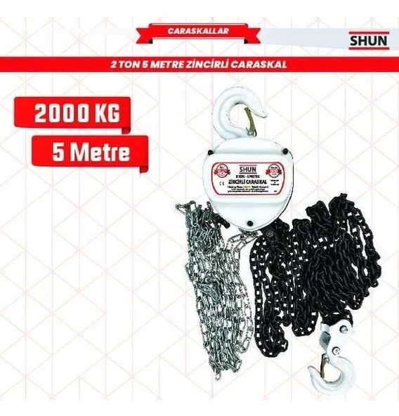 Shun 2 Ton 5 Metre Zincirli Caraskal ürün görseli 1