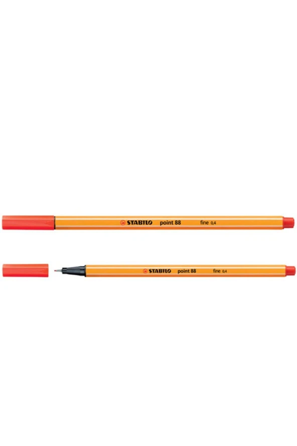 Stabilo Keçe Uçlu İnce Kalem 88 Point 0.4 MM Kızıl 88/48 (10 Lu Paket) ürün görseli 1