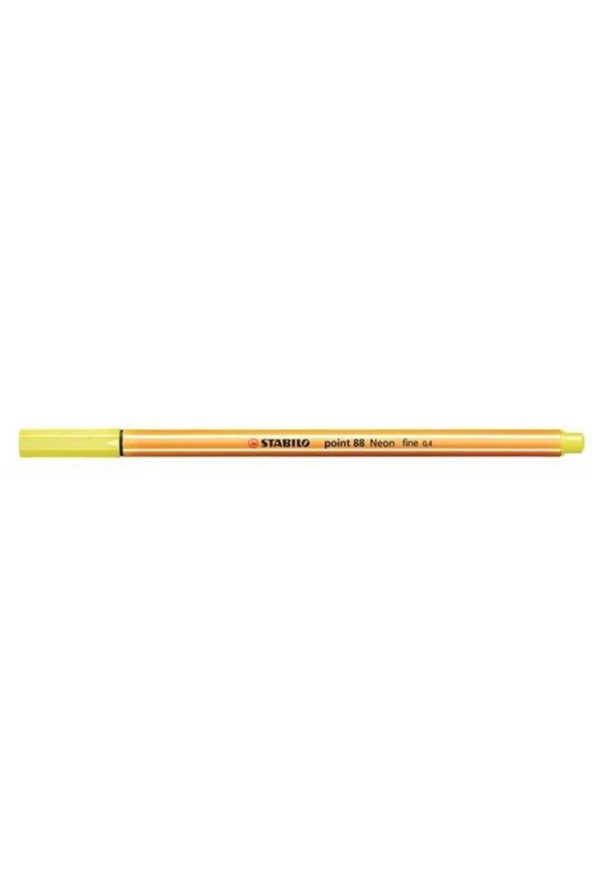Stabilo Keçe Uçlu İnce Kalem 88 Point 0.4 MM Fosforlu Sarı 88/024 (10 Lu Paket) ürün görseli 1