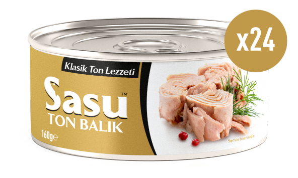 Sasu Klasik Ton Balığı 24x160 G Bütün Dilim ürün görseli 1