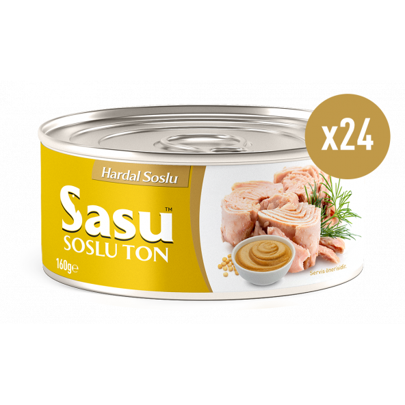 Sasu Hardal Soslu Ton Balığı 1 Koli 24x160G İri Parça ürün görseli 1