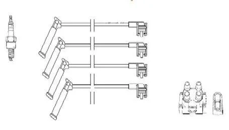 BUJI KABLOSU FOCUS FIESTA 1.4İ 16V ZETEC MOTOR 00>05 ürün görseli 1