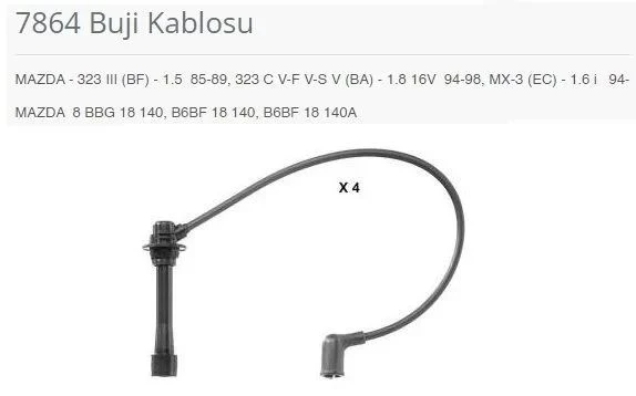 BUJI KABLOSU 7864 ürün görseli 1