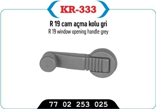 CAM AÇMA KOLU GRİ R9 YM 97 MD R11 R19 R21 EXP ürün görseli 1
