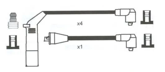 BUJI KABLOSU EXCEL 1.5 SOHC MOTOR 94>LANCER 1.5 SOHC 92> ürün görseli 1