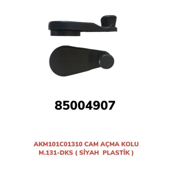 CAM AÇMA KOLU PLASTİK DKS SİYAH F131-DKS-SLX ürün görseli 1