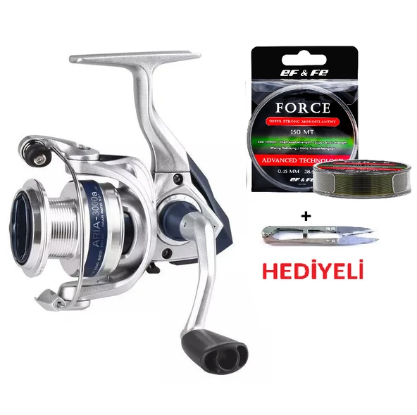 Okuma ARIA-6000a Painting Silver 1BB Misina Sarılı Olta Makinesi ürün görseli 1