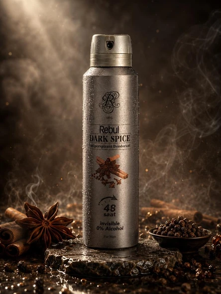 Rebul Erkek Sprey Deodorant Dark Spice 150 Ml ürün görseli 1