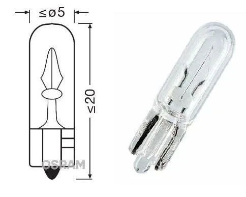 AMPÜL KÜÇÜK DIPSIZ 12V 2.3 W ürün görseli 1