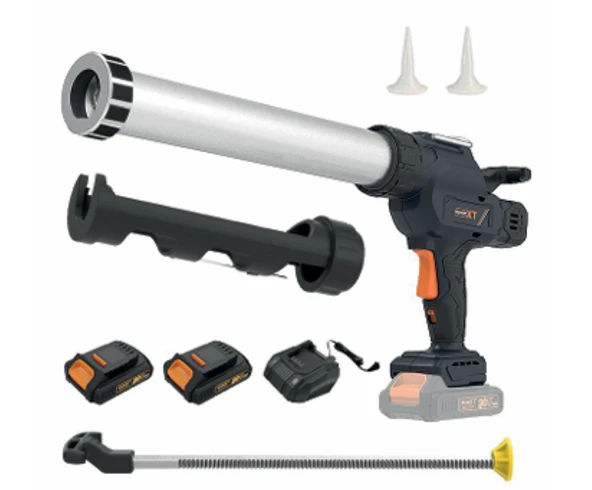 MAXXT MDCG20V3X2P-EU Akülü Kombine Silikon Tabancası 20V 2Ah Çift Akü - 300 ml Kapasite - Sosis Silikon ve Köpük Silikon ürün görseli 1
