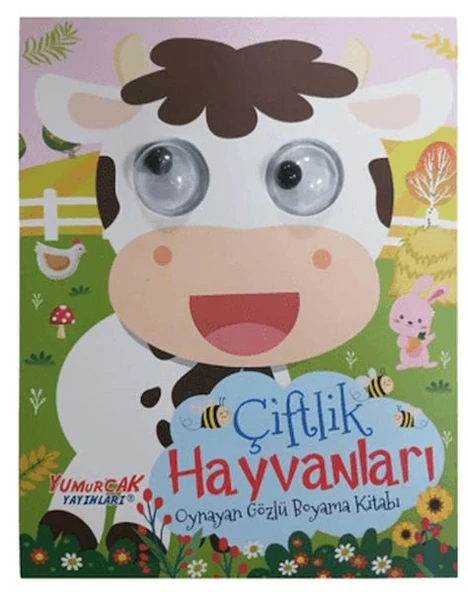 Oynayan Gözlü Boyama Kitabı – Çiftlik Hayvanları ürün görseli 1