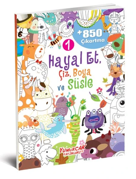 Hayal Et-Çiz-Boya-Süsle 850 Çıkartma -1 ürün görseli 1