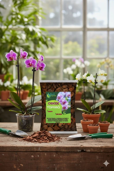 5 Litre Orkide Toprağı - Çam Kabuğu Ve Cococips Karışımlı - Elenmiş Temizlenmiş Iri Parçalı ürün görseli 1