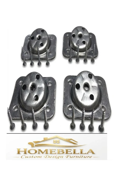 HOMEBELLA Metal Açılı mt8 Ayak Bağlantı Aparatı Zigon Sehpa Ve Ahşap Masa Koltuk Puf Raf Genç Bebek Oda ürün görseli 1