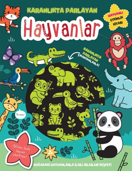 Karanlıkta Parlayan Kitaplar - Hayvanlar (Parlayan Çıkartmalar) ürün görseli 1