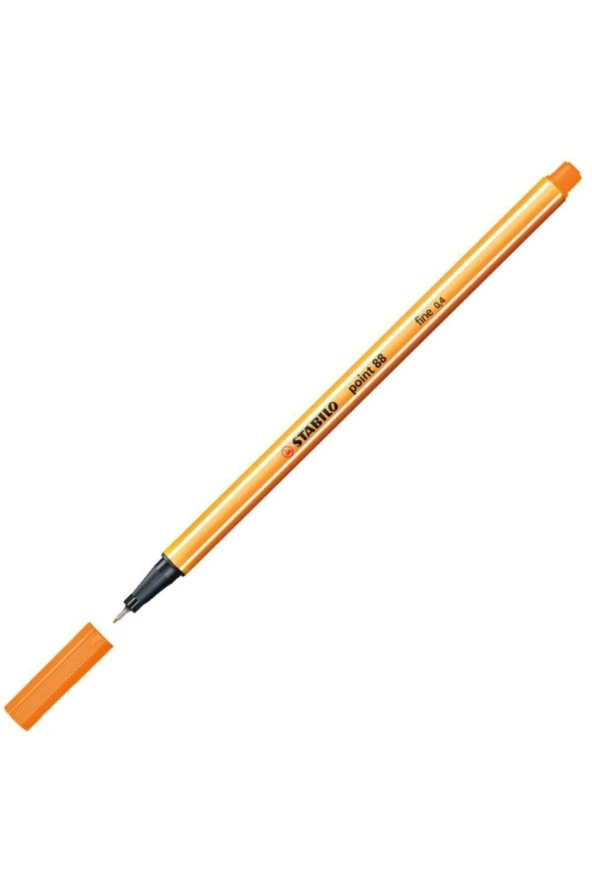Stabilo Keçe Uçlu İnce Kalem 88 Point 0.4 MM Turuncu 88/54 (10 Lu Paket) ürün görseli 1